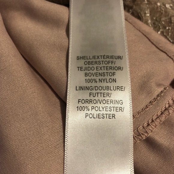 ADRIANNA PAPELL Embellished Metallic Lace Gown Dress 14 Blush Mother Wedding - Picture 12 of 14